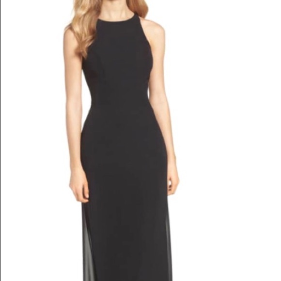 Dresses & Skirts - Hayley Paige Occasions Crewneck Chiffon Gown